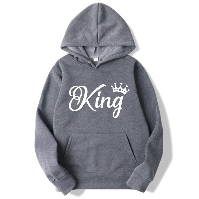 Duo de sweats capuche "King & Queen"