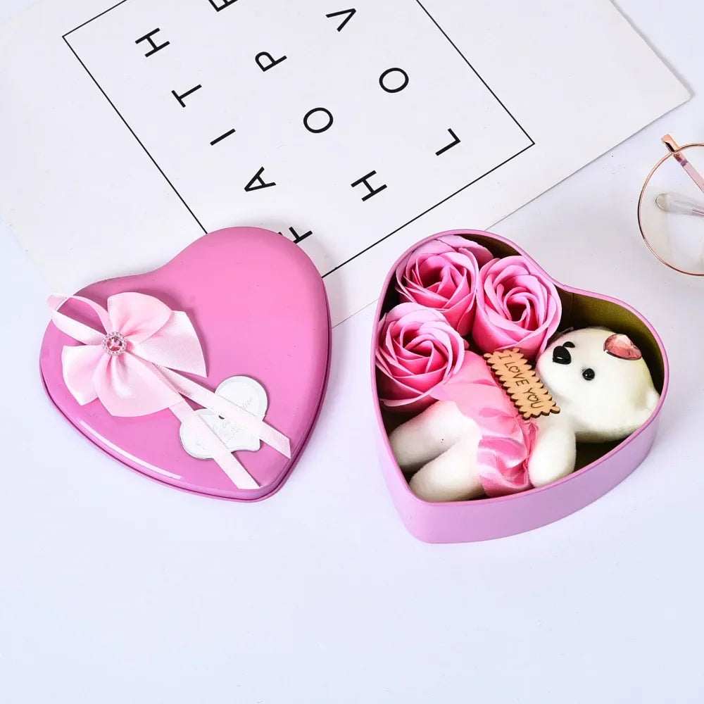 Coffret Cadeau en Fer en Forme de Cœur