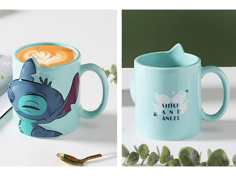 Tasses en Céramique 3D Disney Stitch & Angel