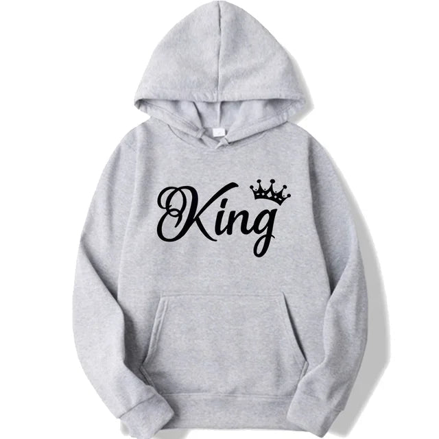 Duo de sweats capuche "King & Queen"