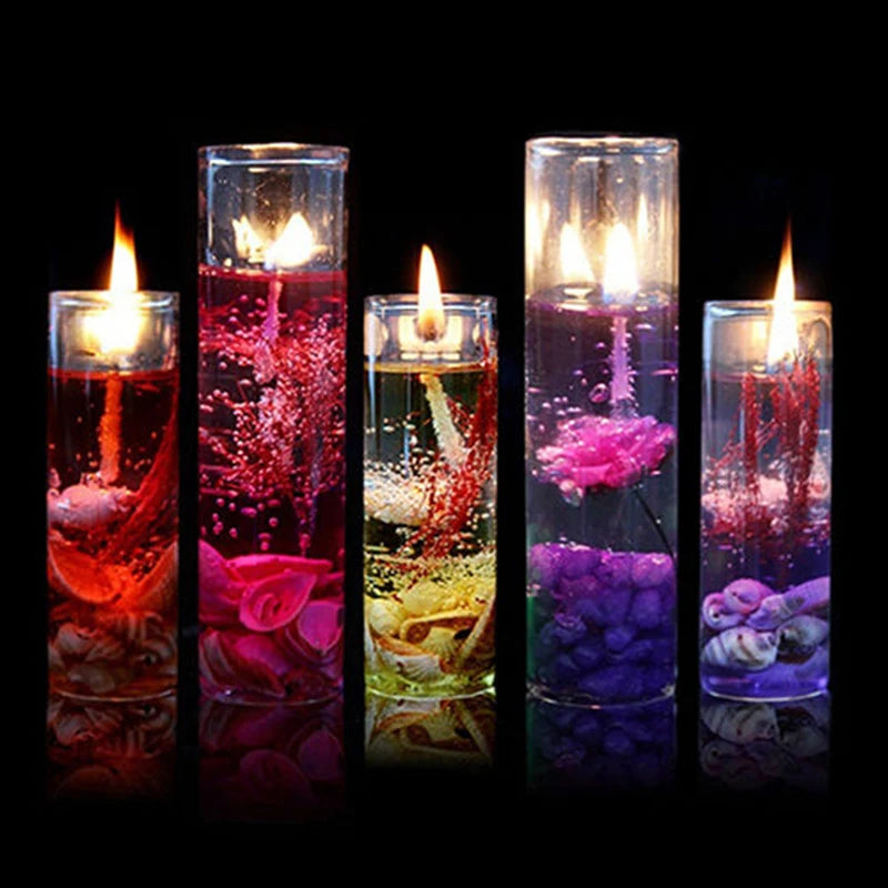 Bougies Parfumées en Gelée avec Coquillages