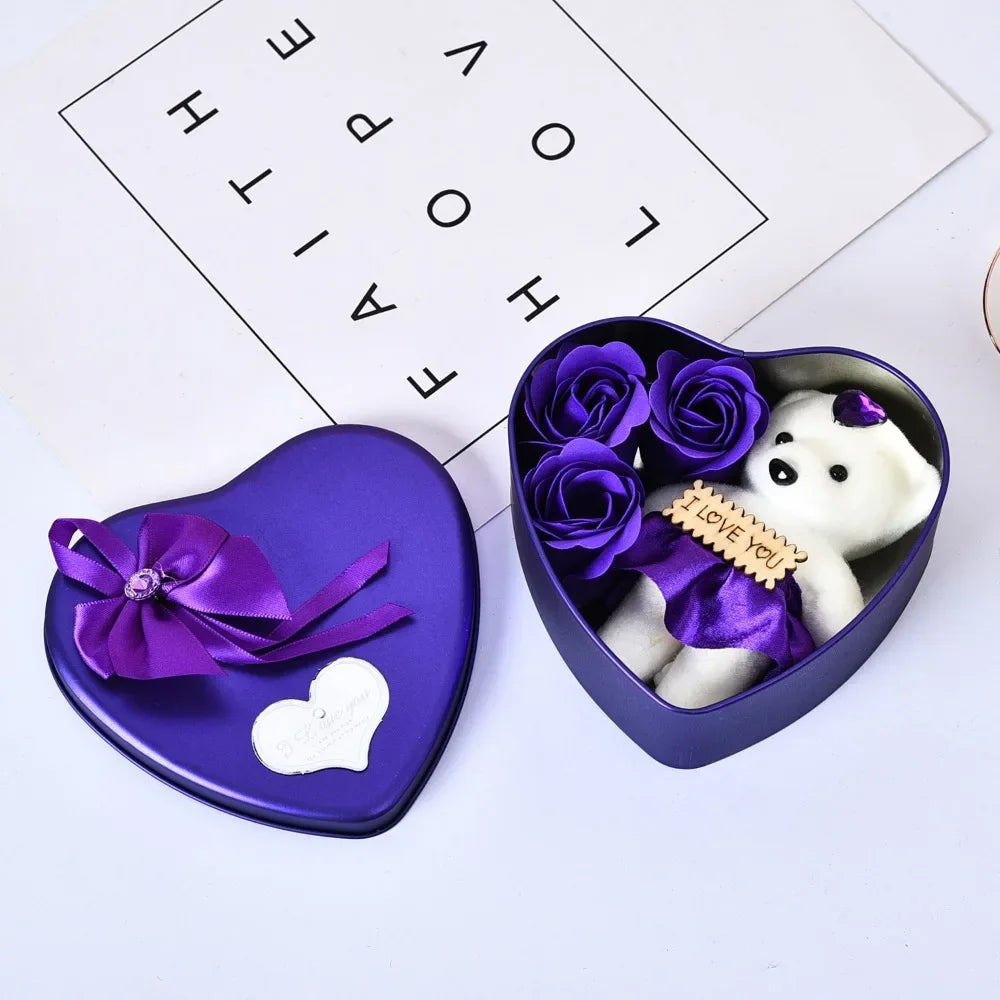Coffret Cadeau en Fer en Forme de Cœur