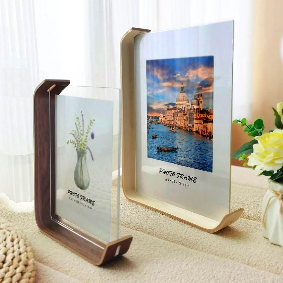 Cadre Photo en Bois et Acrylique