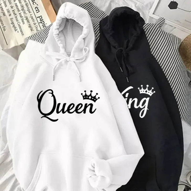 Duo de sweats capuche "King & Queen"