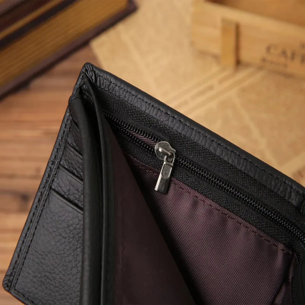 Portefeuille Homme en Cuir Véritable