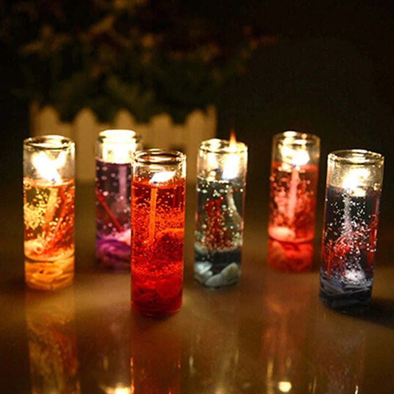 Bougies Parfumées en Gelée avec Coquillages