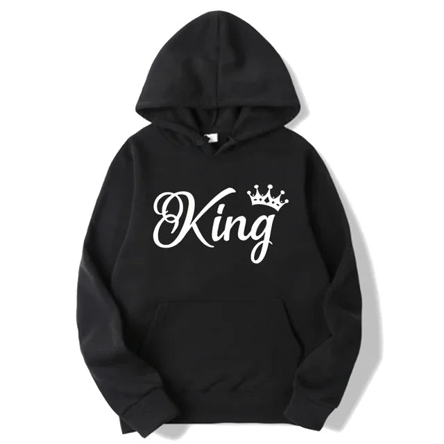 Duo de sweats capuche "King & Queen"