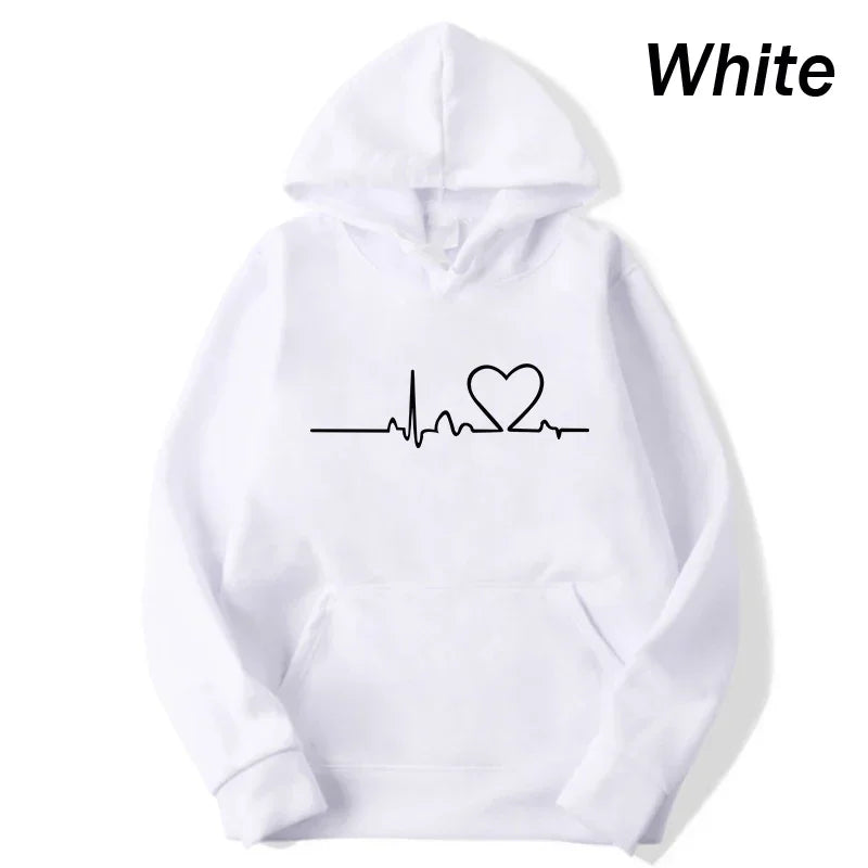 Sweats à Capuche – Design Battement de Cœur