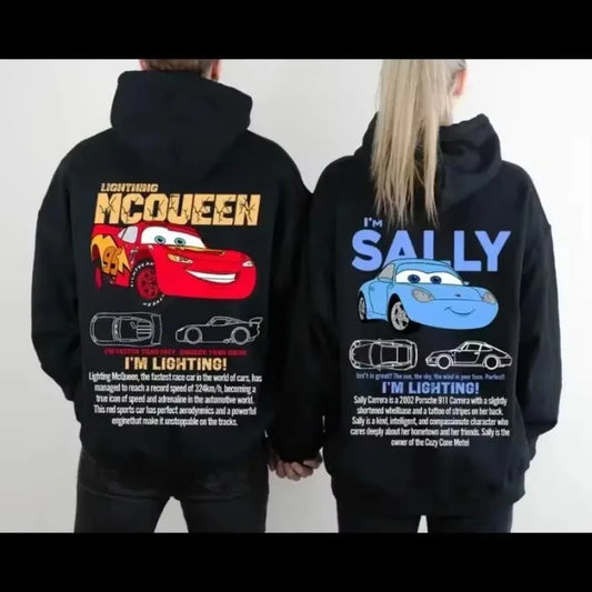 Sweat à Capuche Lightning McQueen & Sally