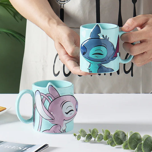 Tasses en Céramique 3D Disney Stitch & Angel