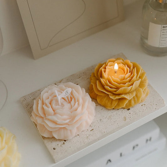 Bougies parfumées en forme de fleurs