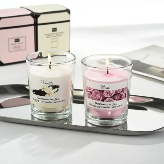 Bougie Parfumées Rose-Vanille
